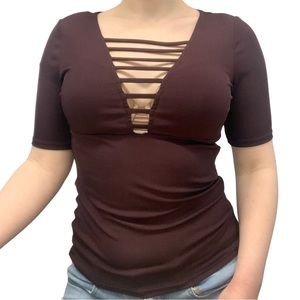 stretchy revealing top